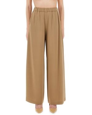 パンツ MAX MARA Medium knitted trouser Beige Max Mara Pants for Women | Online Sale up to 46% off | Lyst