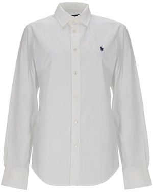 Polo Ralph Lauren Camicia Classica Con Logo - White