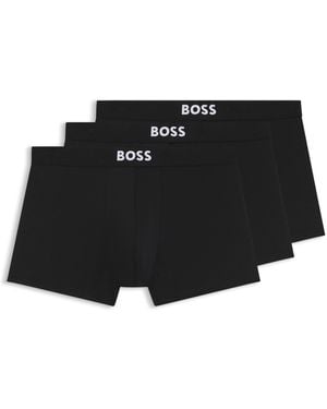 BOSS 3-Pack Boxer Con Logo - Black