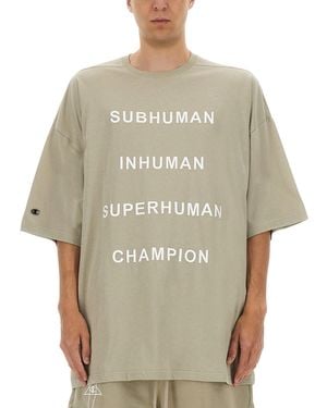 Champion x Rick Owens T-Shirt Tommy - Natural