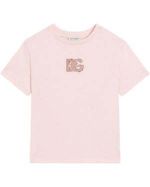 Dolce & Gabbana Dolce & Gabbana T-Shirt With Logo - Pink