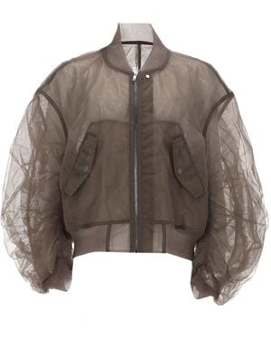 Rick Owens Giacca Bomber "Secchia Flight" - Brown