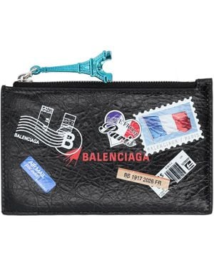Balenciaga Portamonete Con Portacarte - Black