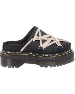 Dr. Martens Mule "Quad Sole Megalace" Dr Martens X Rick Owens - Black