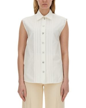 Moschino Regular Fit Poplin Shirt - White