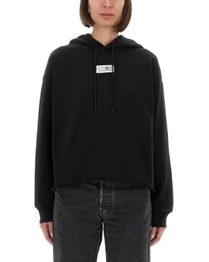MM6 by Maison Margiela 'Numeric Signature Mm6' Hoodie - Black