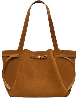 Tory Burch "Romy" Tote Bag - Brown