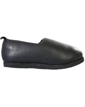 Guidi Leather Slipper Trainers - Grey