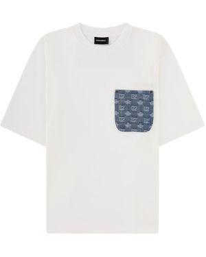 DSquared² D2 Monogram Loose Fit T-Shirt - White