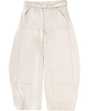 SACAI X CARHARTT WIP "Duck Trousers - White