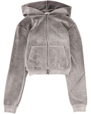 T By Alexander Wang Sweatshirt With Logo - Grey