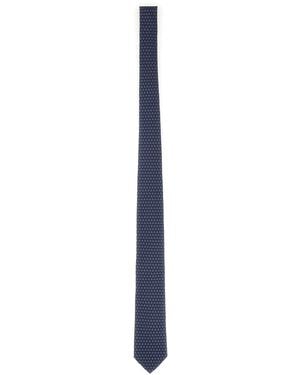 Ferragamo Silk Tie - Blue