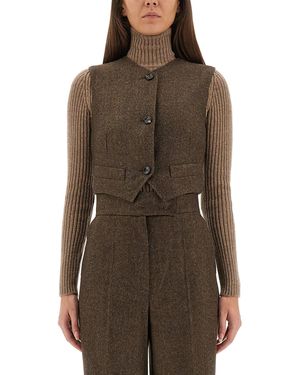 Max Mara "Bikini1234" Vest - Brown