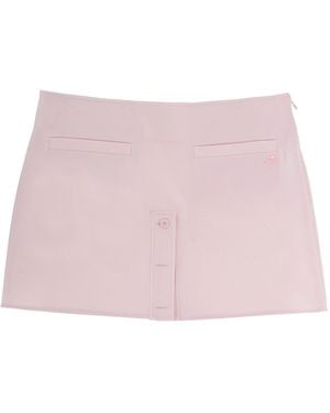 Courreges Solid Mini Skirt - Pink