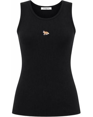 Maison Kitsuné Top Baby Fox - Black