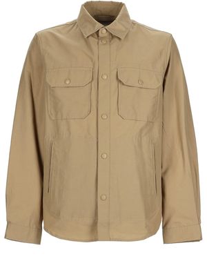 Woolrich Overshirt Ramar Cotton Polyamide Shirt - Natural