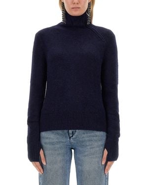Isabel Marant Baby Alpaca Blend T-Shirt For - Blue