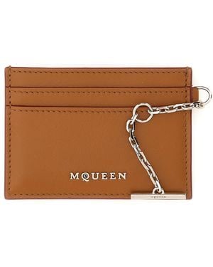 McQueen Mini Sling Card Holder - Brown