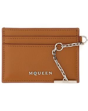 McQueen Mini Sling Card Holder - Brown
