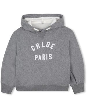 Chloé Sweatshirt With Logo - Gray