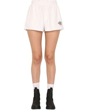 Être Cécile Sponge Logo Embroidery Shorts - White