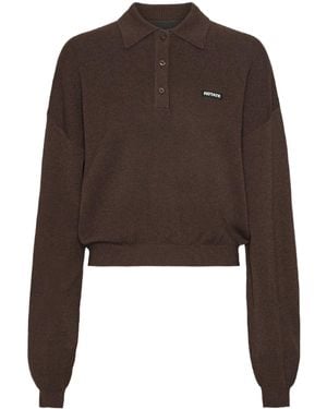 ROTATE BIRGER CHRISTENSEN Polo With Logo - Brown