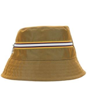 K-Way Bucket Hat With Zipper Logo - Green