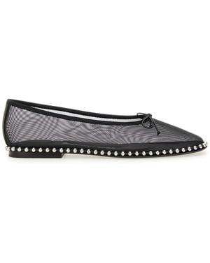 Alexander Wang Mesh Lina Ballerinas Textile - White