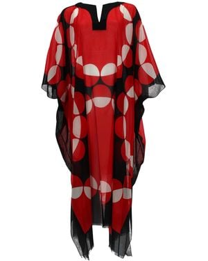 Dries Van Noten Striped Cotton-Blend Duchesse-Satin Mini Dress - Red