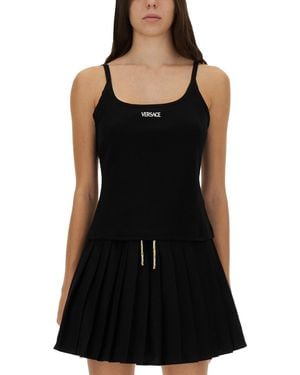 Versace Fitted Tank Top - Black