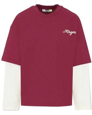 MSGM T-Shirt Jersey - Red