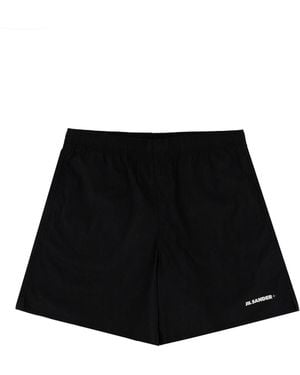 Jil Sander Logo-Emblazoned Swimsuit For - Black