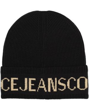 Versace Jeans Couture Wool And Acrylic Beanie - Black