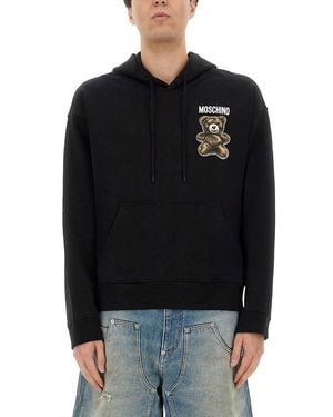 Moschino Teddy Bear" Hoodie - Black