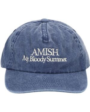 AMISH Baseball Cap With Embroidery - Blue
