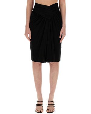 Saint Laurent Pencil Skirt - Black