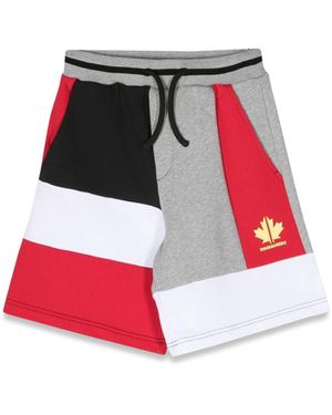 DSquared² Pantaloncini Bermuda Di Grandi Dimensioni - Rosso