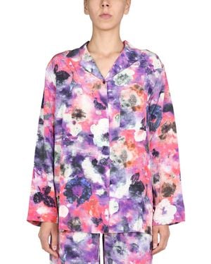 McQ Abstract Floral Pattern Relaxed Fit Shirt - Pink
