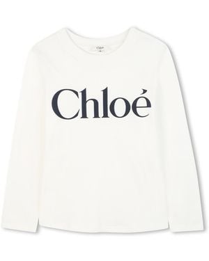Chloé T-Shirt With Logo - White