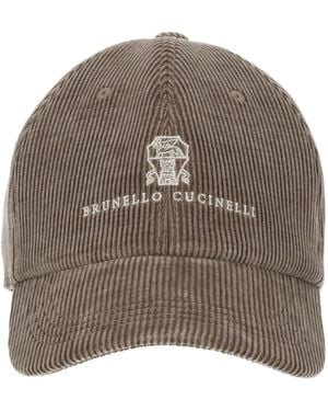 Brunello Cucinelli Cappello Da Baseball - Brown