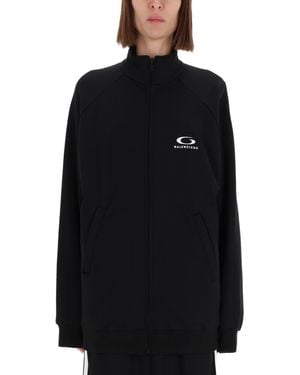 Balenciaga Sweatshirt With Logo - Black
