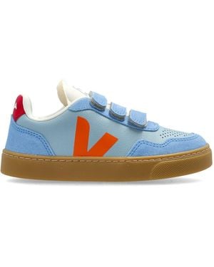 Veja "V-90" Logo Sneaker - Blue