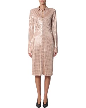 Bottega Veneta Shirt Dress - Pink
