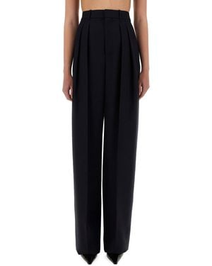 Saint Laurent Wide-Leg Trousers - Black