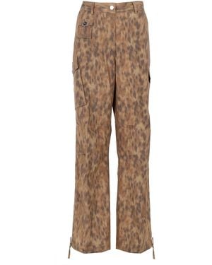 Ganni Pantalone Cargo - Natural