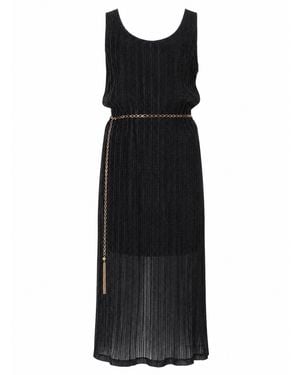 JOSHE Abito Midi Con Cinturino - Black