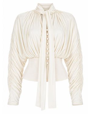 Self-Portrait Top - White
