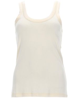 Lemaire Solid Round Neck Top - White