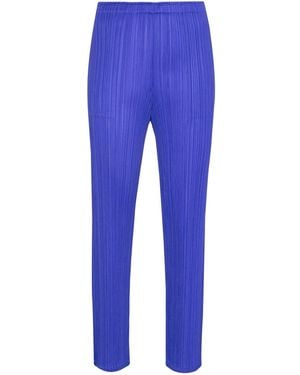 Issey Miyake Pleated Trousers - Blue