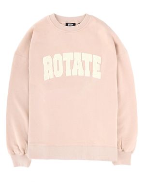 ROTATE BIRGER CHRISTENSEN Logo Crew Neck Sweatshirt - Pink